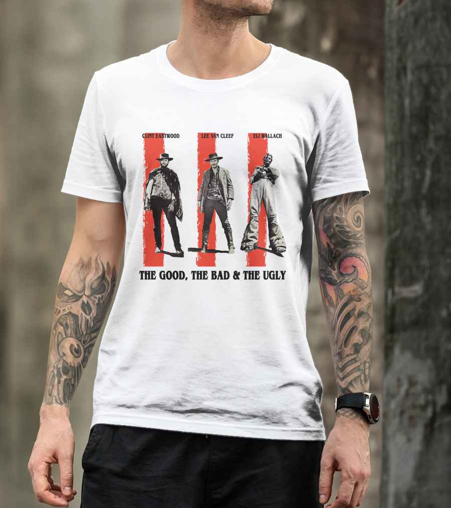 Clint Eastwood Lee Van Cleef Eli Wallach The Good The Bad And The Ugly T-Shirt
