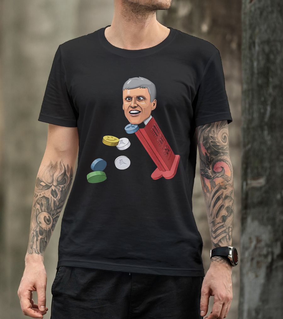 Jim’ll Paint It Dispenser With Flying Colorful Tablets T-Shirt