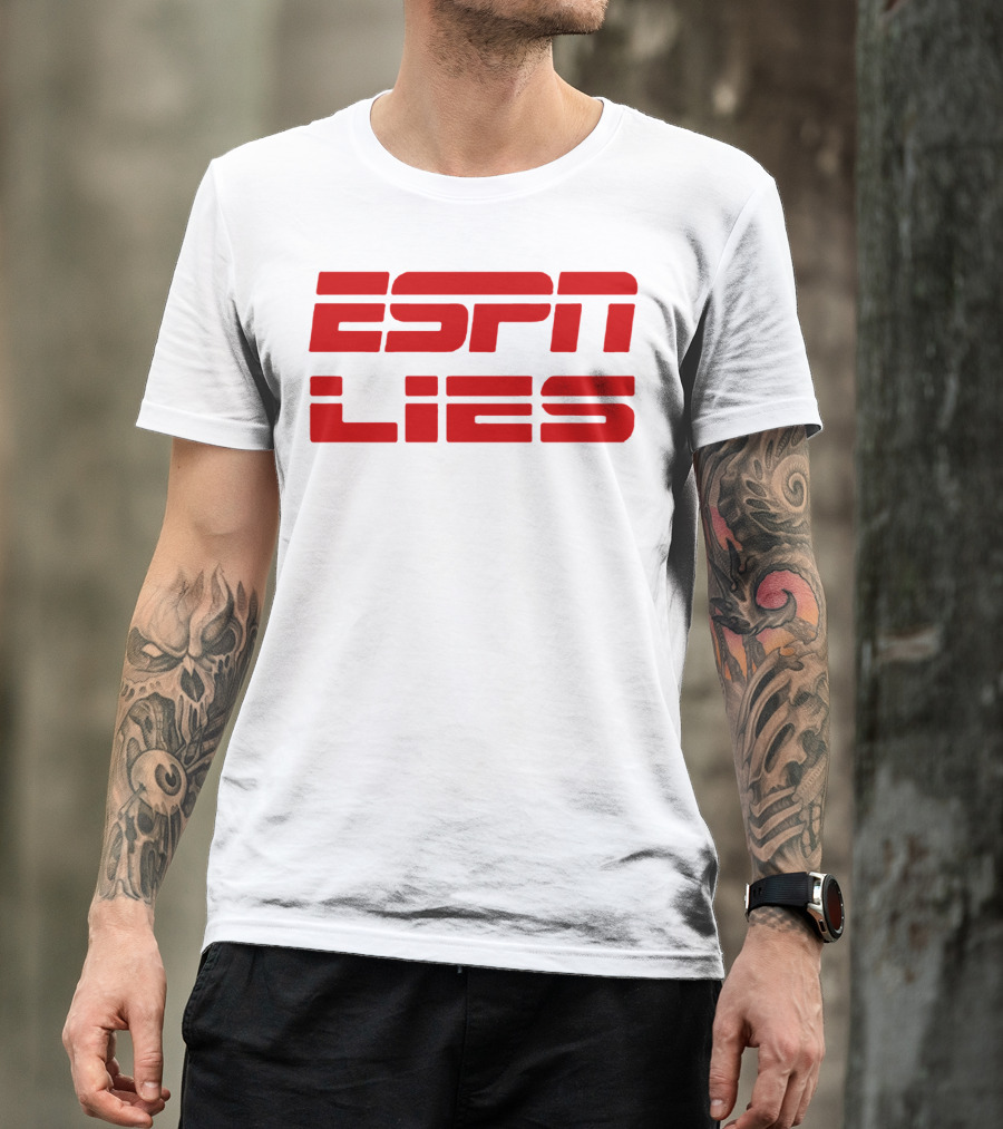 ESPN Lies Red T-Shirt