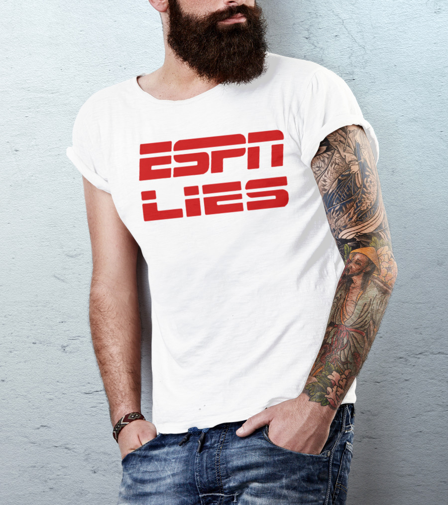 ESPN Lies Red T-Shirt