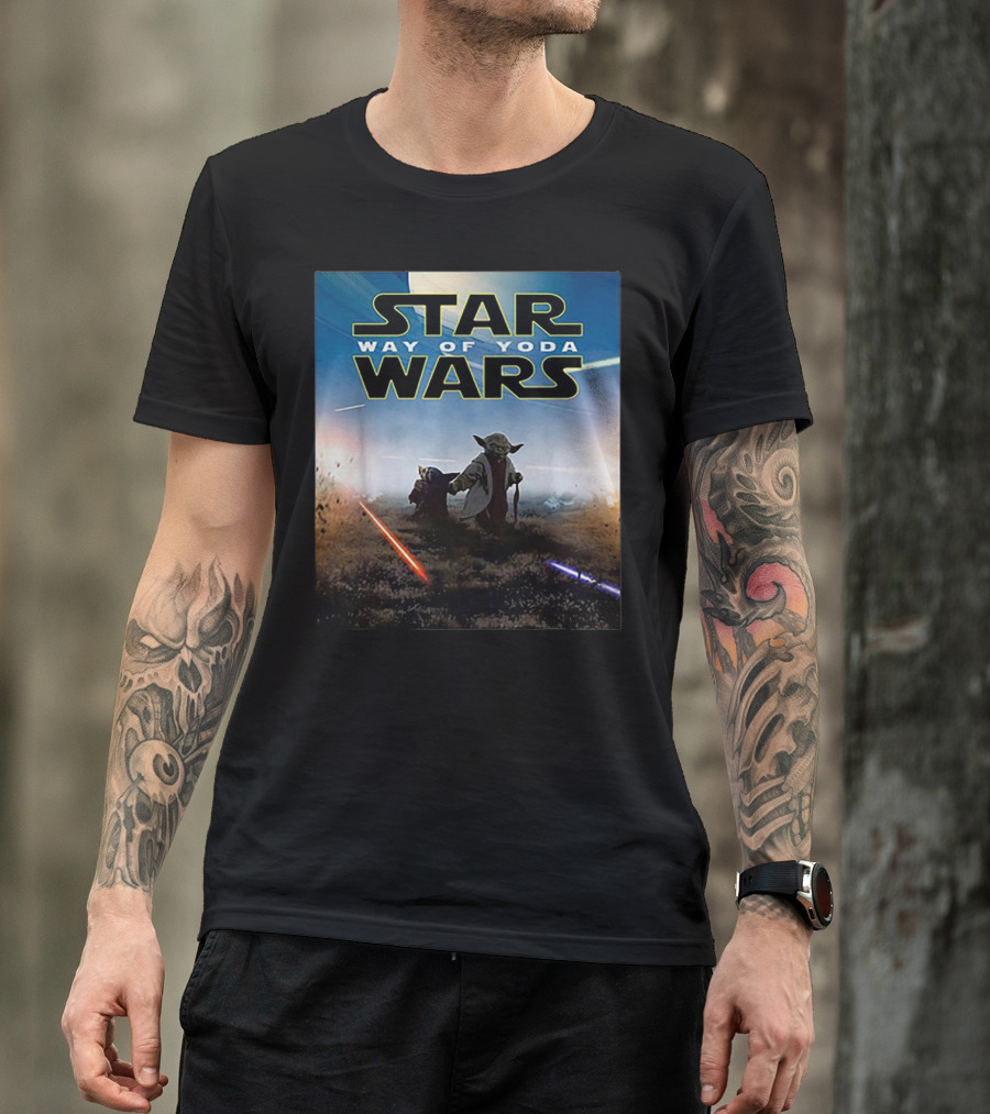 Star Wars Way Of Yoda Lightsaber Duel Scene T-Shirt