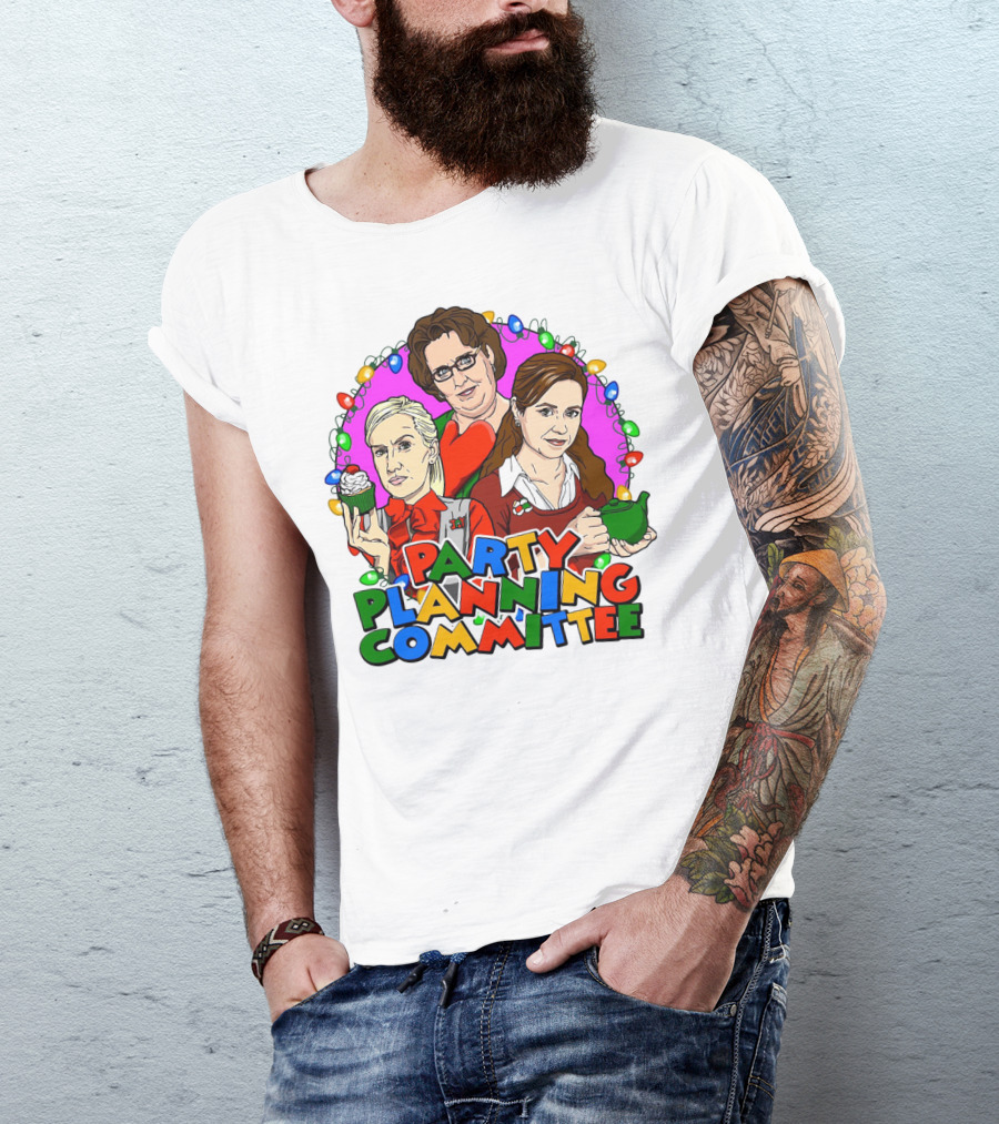 The Office Party Planning Committee Christmas Lights T-Shirt