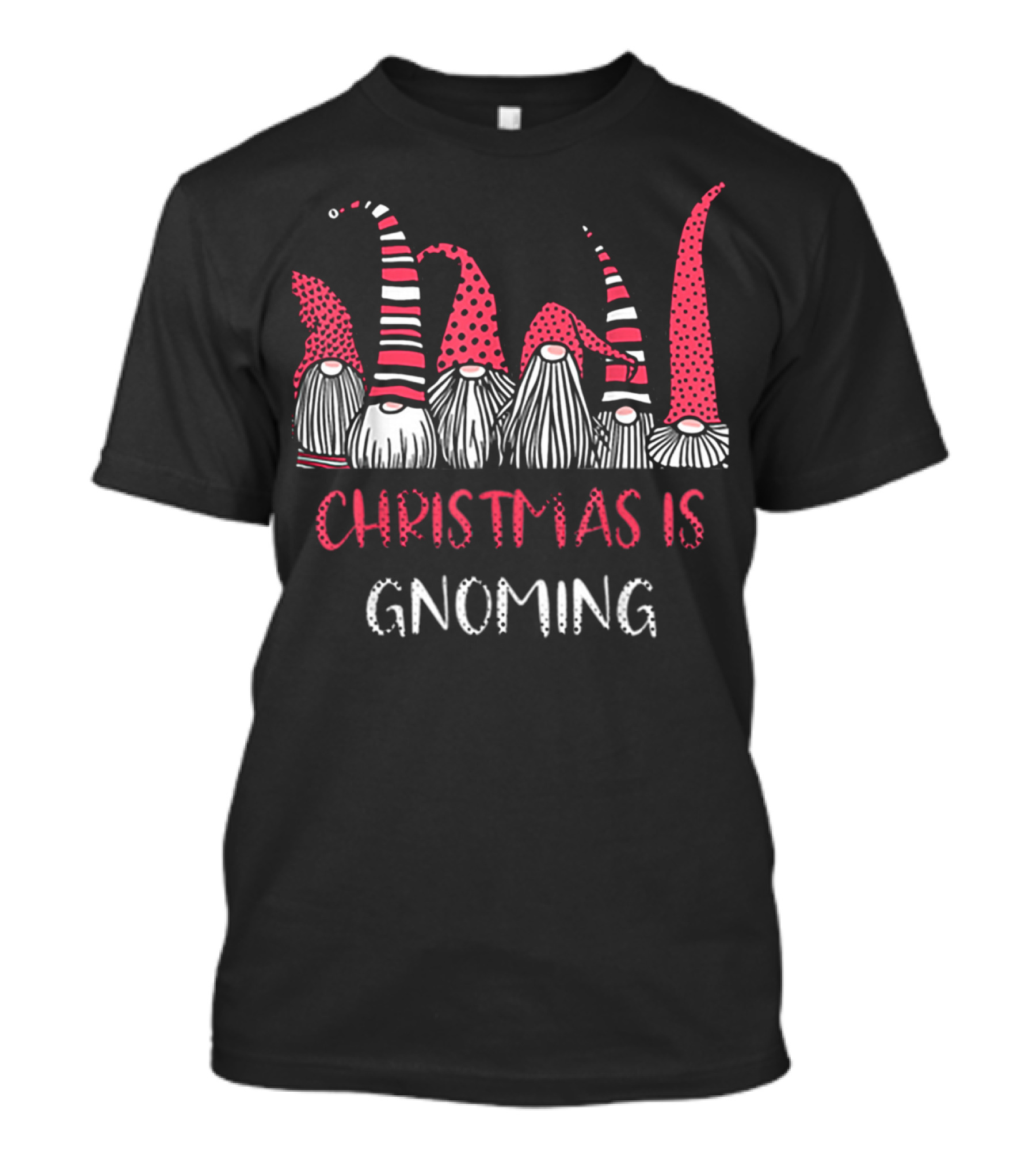 Christmas Is Gnoming God Jul Gnome Tomte Xmas Santa T-Shirt