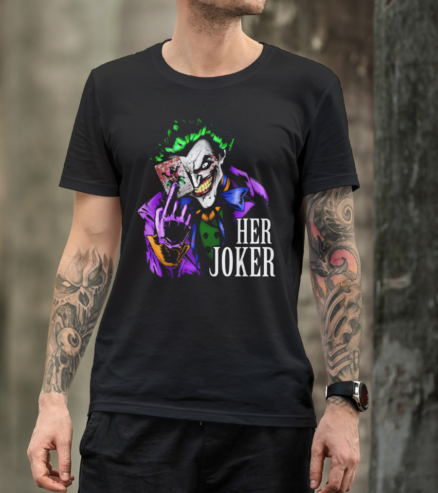 DC Comics Her Joker Playing Card Grinning Villain T-Shirt