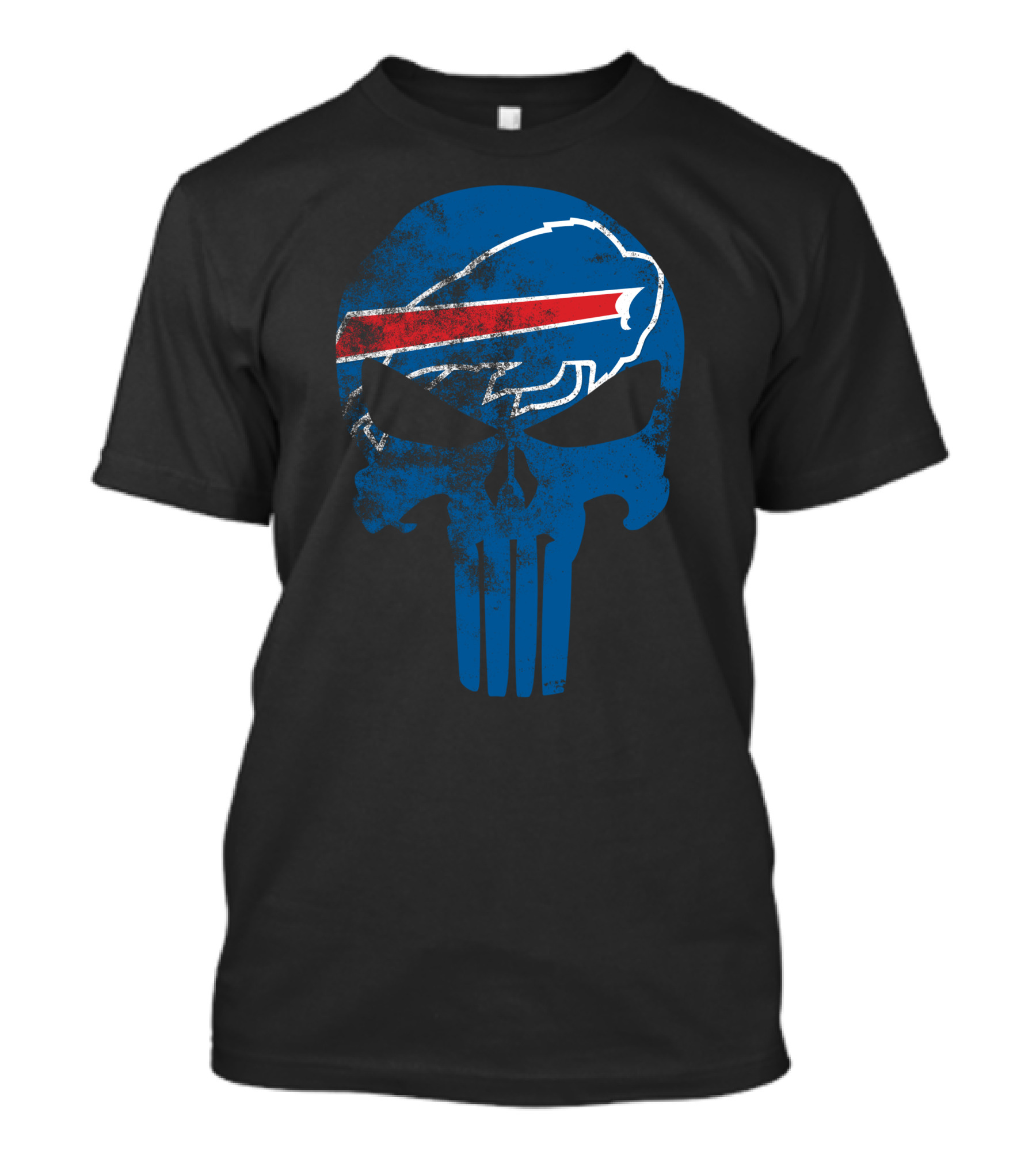 Bills Skull Punisher Logo Buffalo Bills Nfl Symbol T-Shirt
