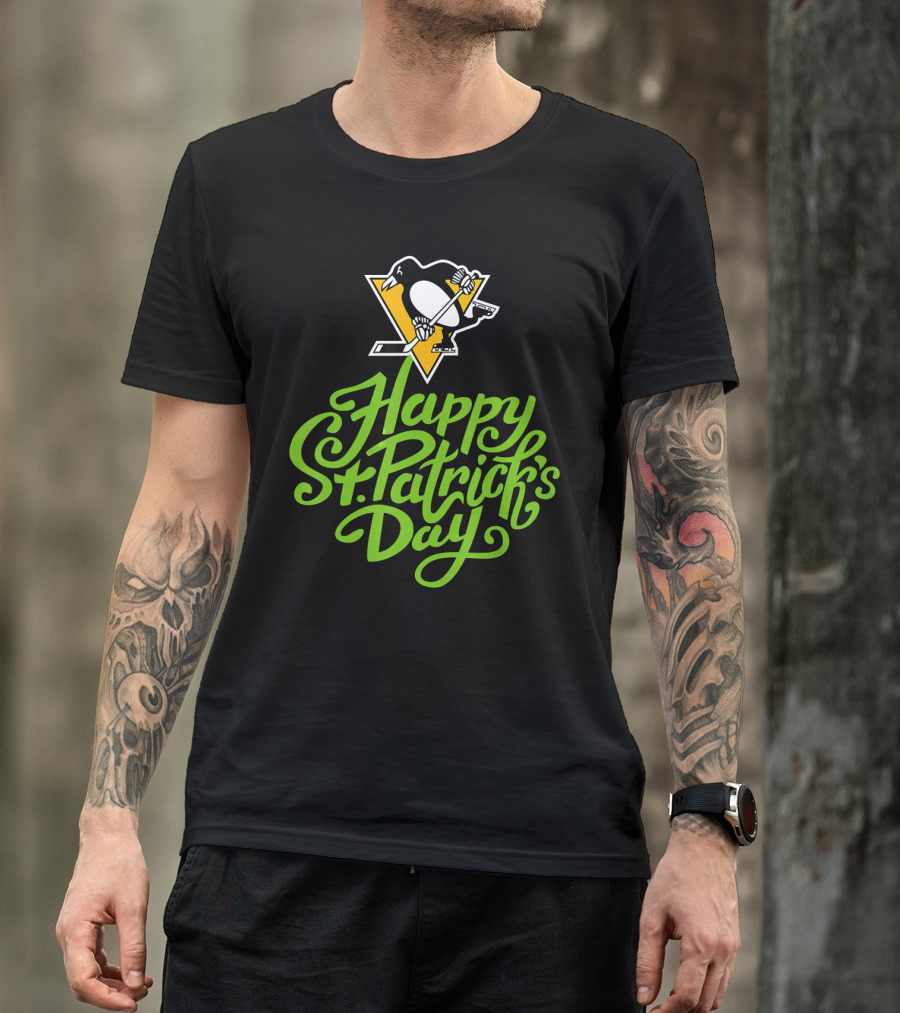 Happy St. Patrick's Day Pittsburgh Penguins T-Shirt