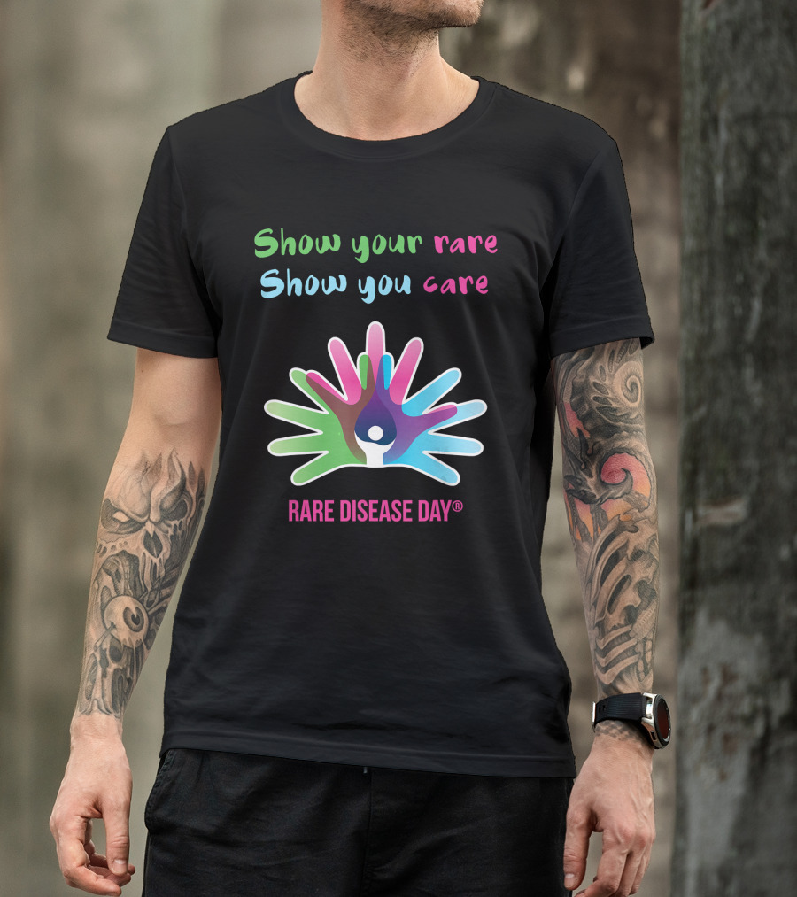 Show Your Rare Show You Care Rare Disease Day Awareness T-Shirt