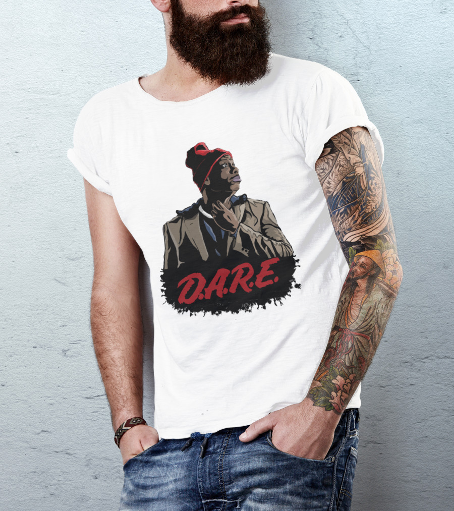 D.A.R.E Iconic Style Streetwear Beanie And Jacket T-Shirt