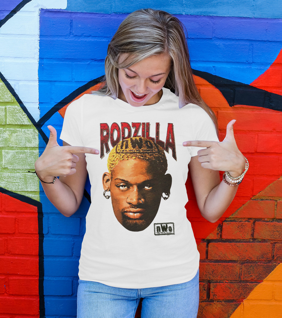 Dennis Rodman Rodzilla NWo Wrestling Legend The Worm T-Shirt