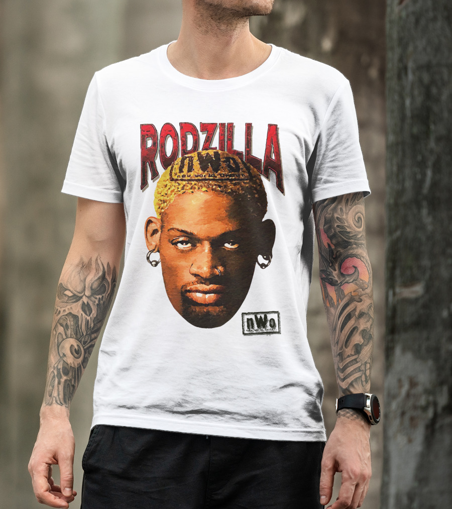 Dennis Rodman Rodzilla NWo Wrestling Legend The Worm T-Shirt
