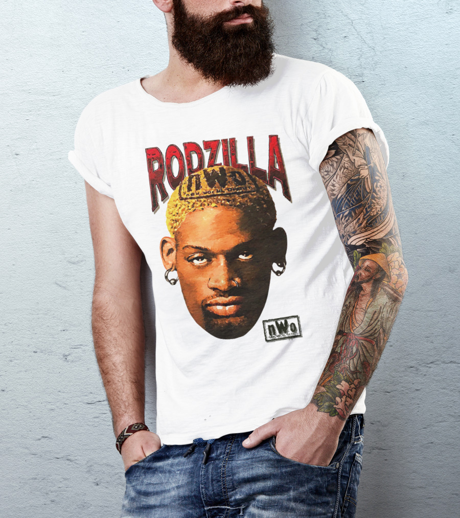Dennis Rodman Rodzilla NWo Wrestling Legend The Worm T-Shirt