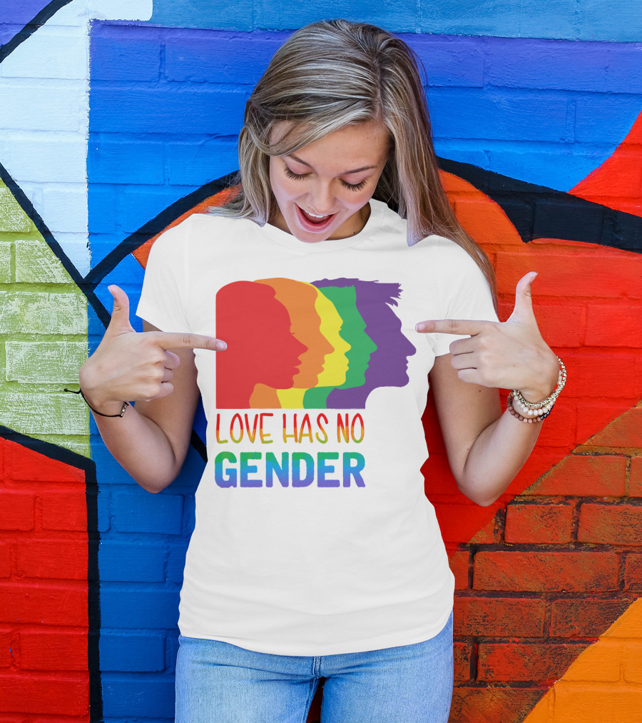 LOVE HAS NO GENDER Unconditional Love Multicolor T-Shirt