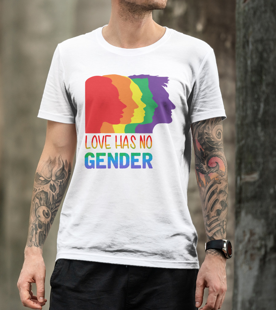 LOVE HAS NO GENDER Unconditional Love Multicolor T-Shirt