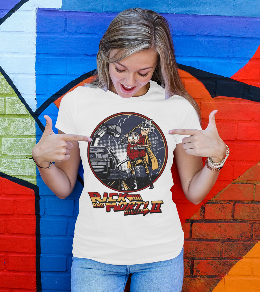 Rick And Morty Part II Back To The Future T-Shirt