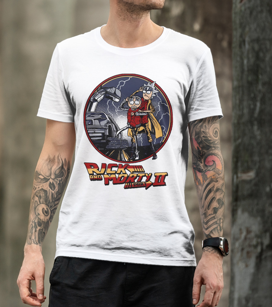 Rick And Morty Part II Back To The Future T-Shirt
