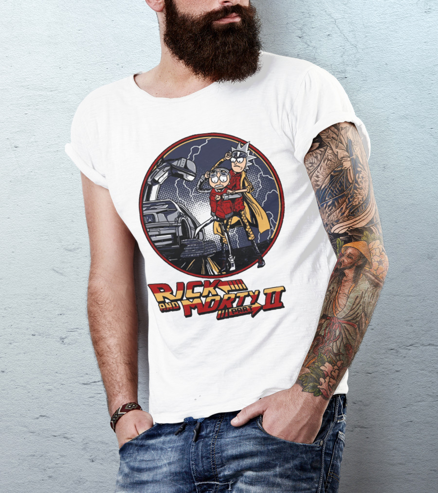 Rick And Morty Part II Back To The Future T-Shirt
