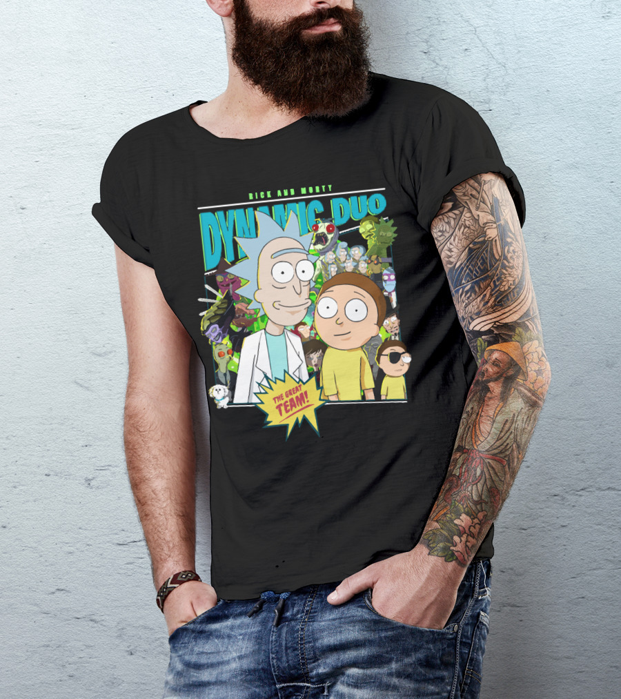 Rick And Morty Dynamic Duo The Great Team T-Shirt