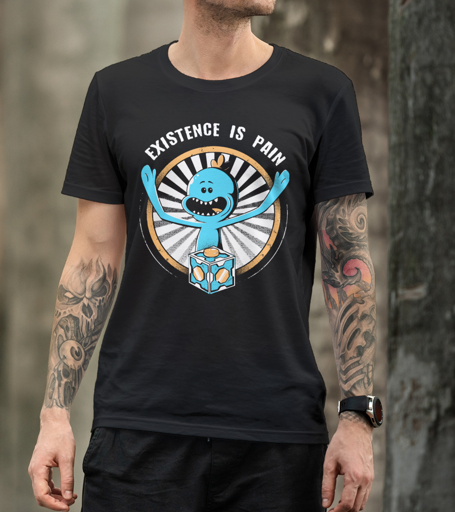 Existence Is Pain Mr. Meeseeks Rick And Morty Cube T-Shirt
