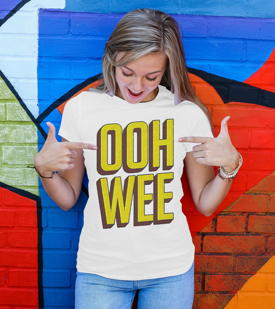 OOH WEE Mr. Poopy Butthole Bold Yellow Comic T-Shirt
