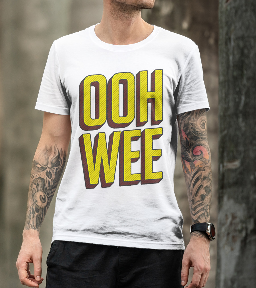OOH WEE Mr. Poopy Butthole Bold Yellow Comic T-Shirt
