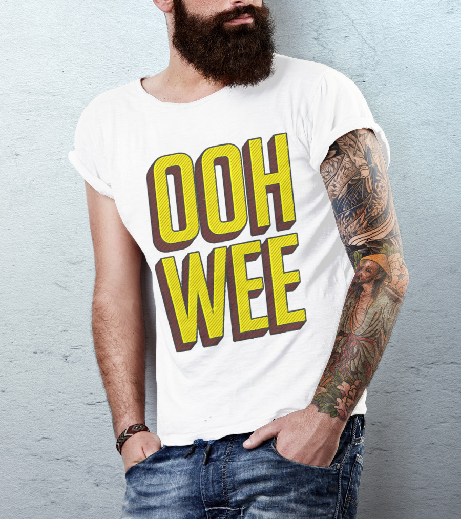 OOH WEE Mr. Poopy Butthole Bold Yellow Comic T-Shirt