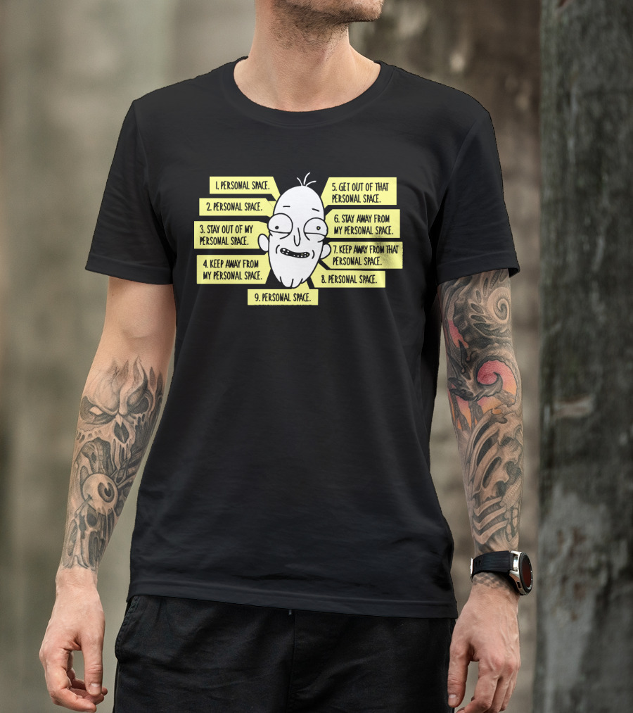 Phillip Jacobs Personal Space Quotes Numbered List T-Shirt