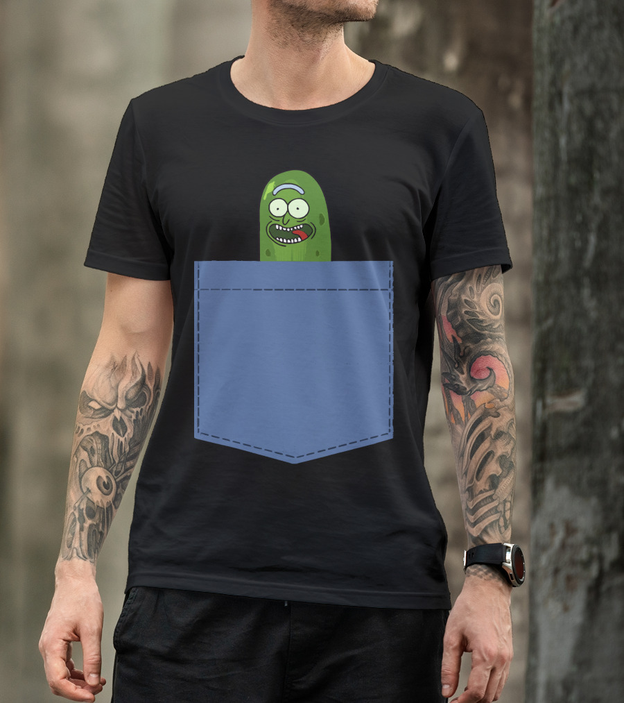 Pickle Rick Pocket Adventure T-Shirt