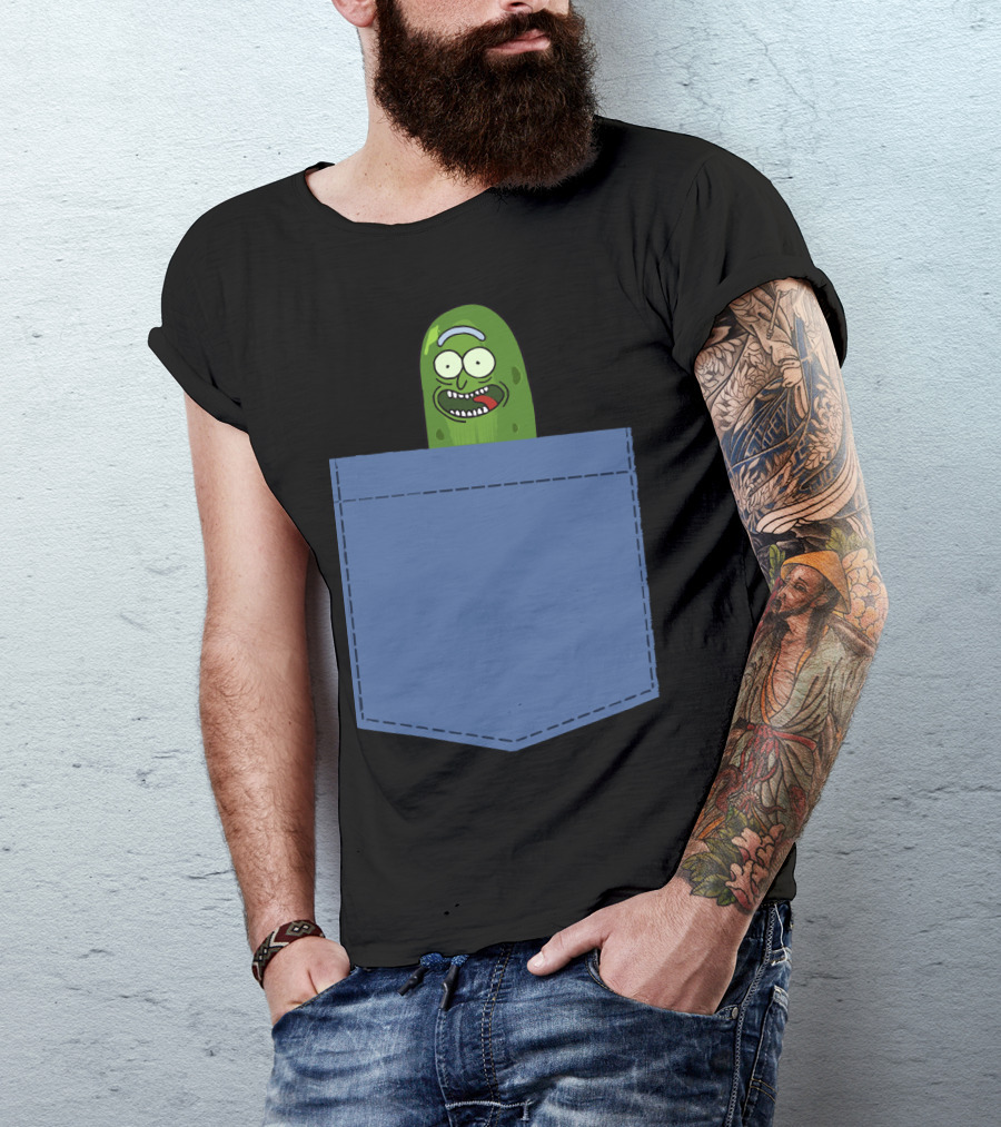 Pickle Rick Pocket Adventure T-Shirt