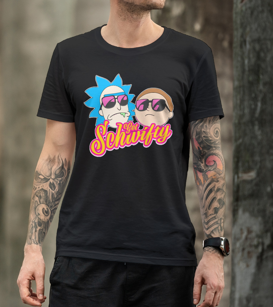 Rick And Morty Get Schwifty Sunglasses Edition T-Shirt