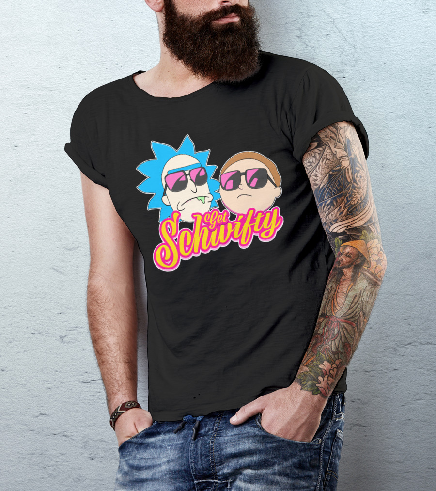 Rick And Morty Get Schwifty Sunglasses Edition T-Shirt