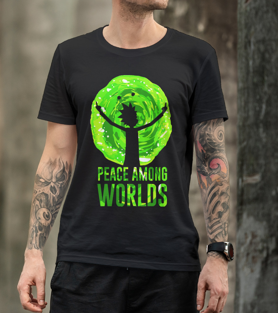 Rick And Morty Peace Among Worlds Portal T-Shirt