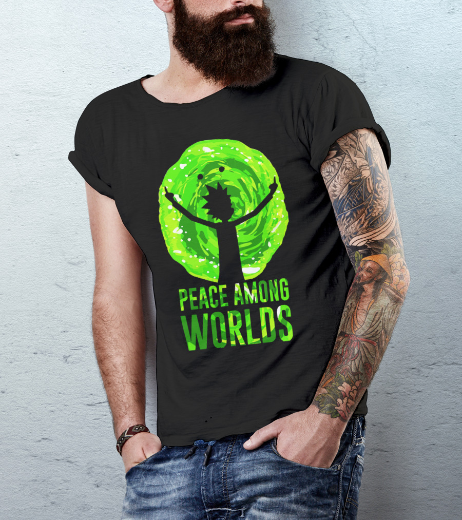 Rick And Morty Peace Among Worlds Portal T-Shirt