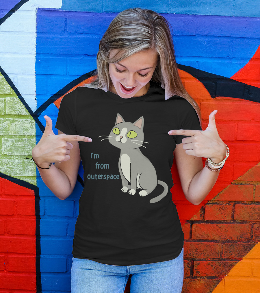 I'm From Outerspace Cat Rick And Morty T-Shirt
