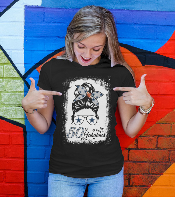 50 And Fabulous Football Stars Birthday T-Shirt