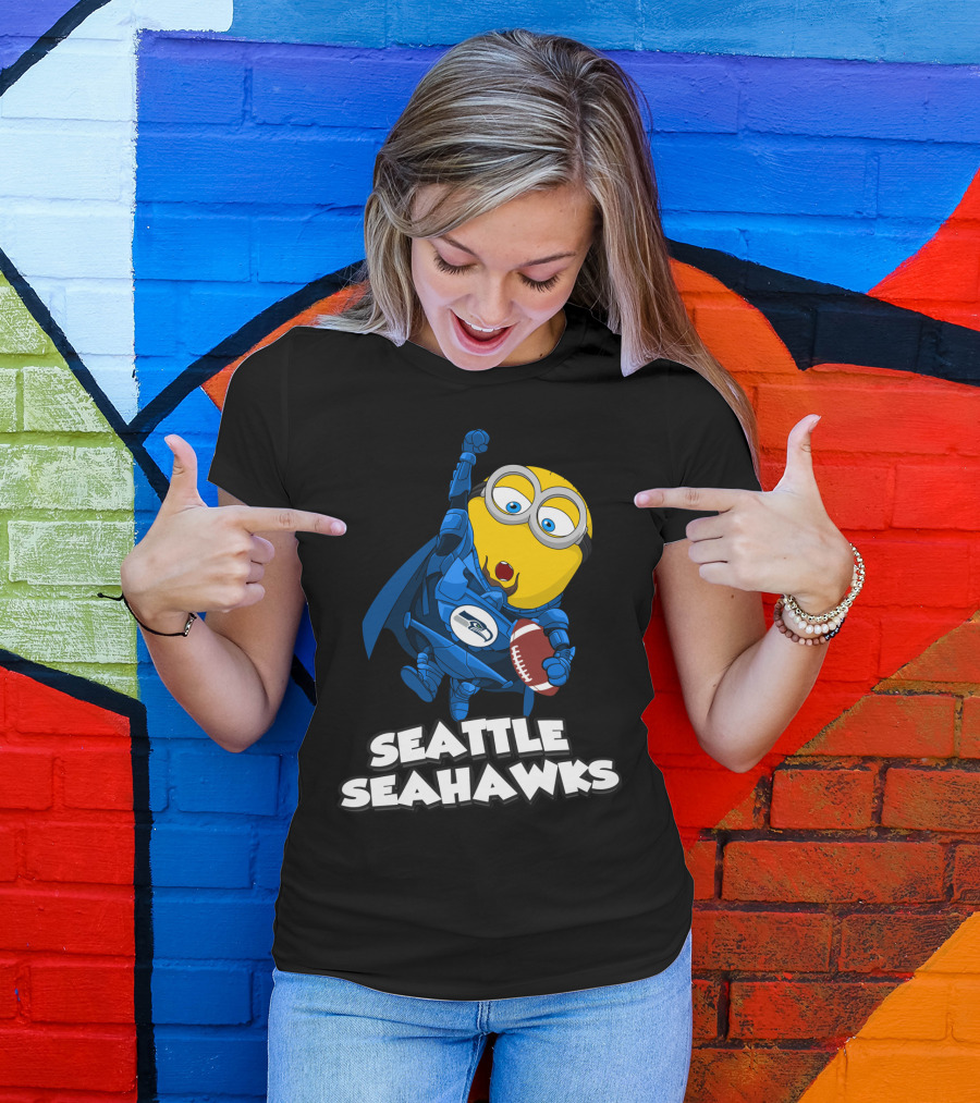 Seattle Seahawks Minion Football Fan T-Shirt