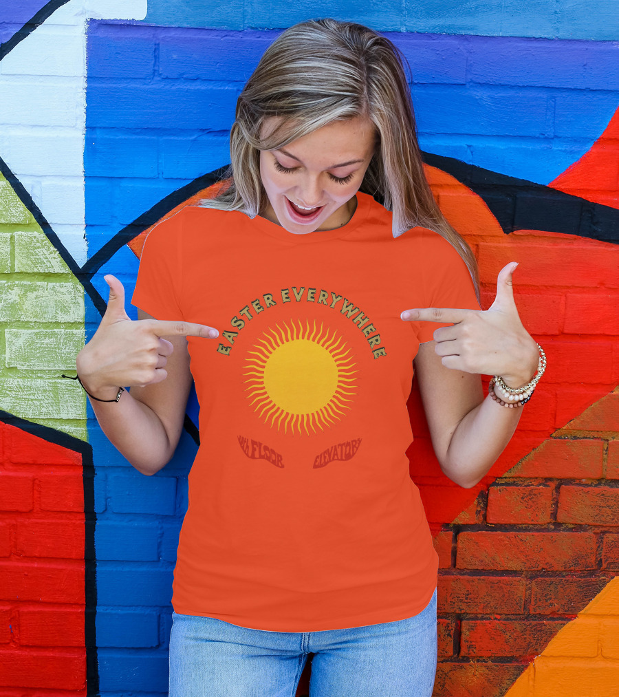 Easter Everywhere 13th Floor Elevators Sunburst Iconic Psychedelic Motif T-Shirt