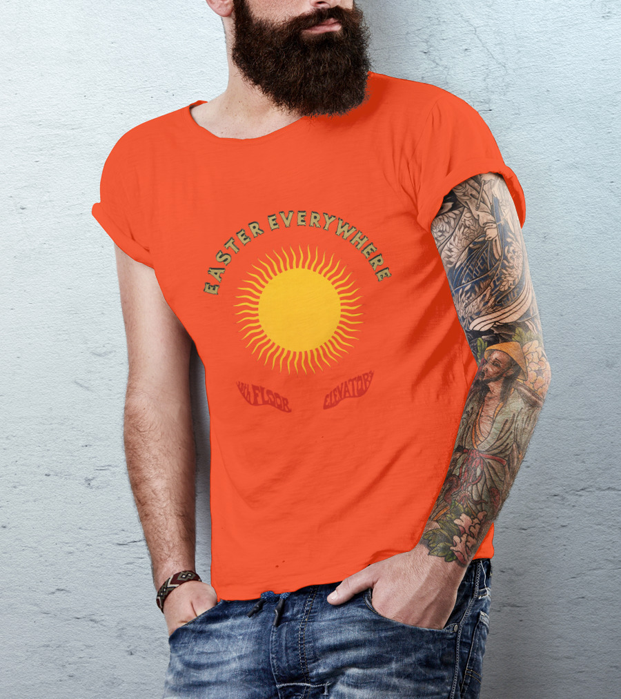 Easter Everywhere 13th Floor Elevators Sunburst Iconic Psychedelic Motif T-Shirt
