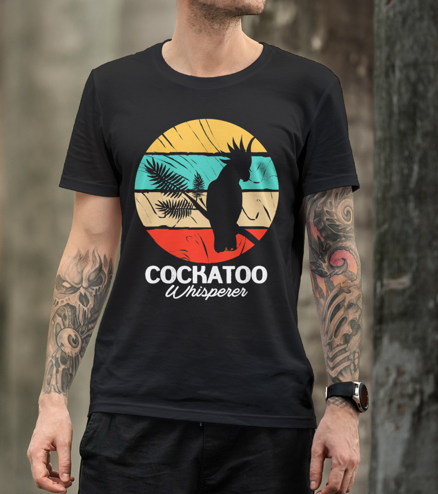 Cockatoo Whisperer Vintage Sunset Cockatiel T-Shirt