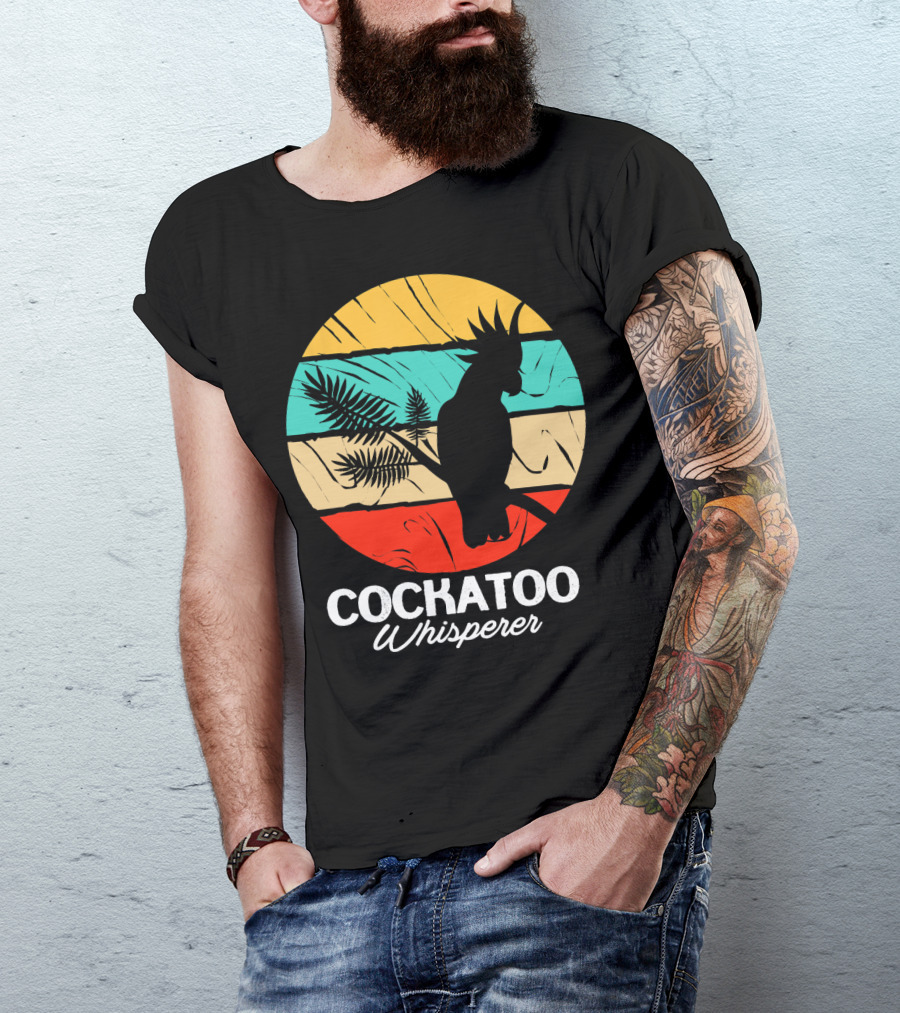 Cockatoo Whisperer Vintage Sunset Cockatiel T-Shirt