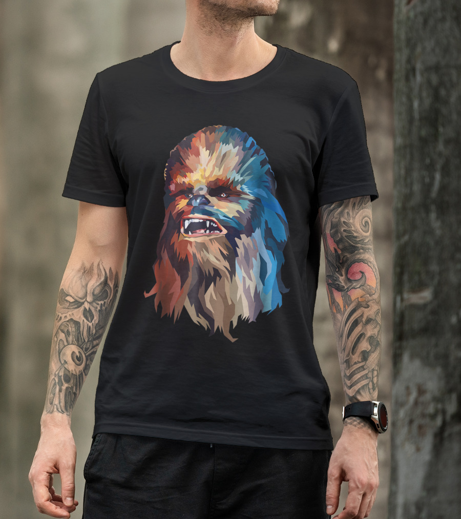 Chewbacca Multicolor Geometric T-Shirt
