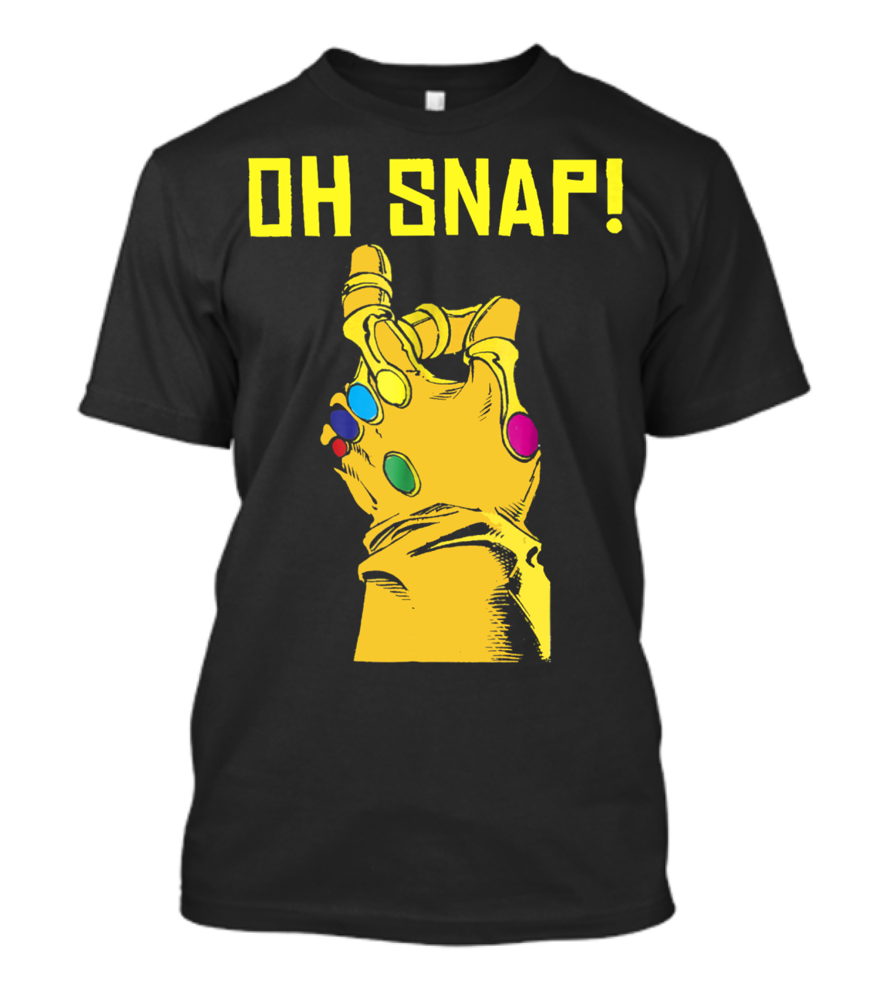 OH SNAP Infinity Gauntlet Glove With Stones T-Shirt