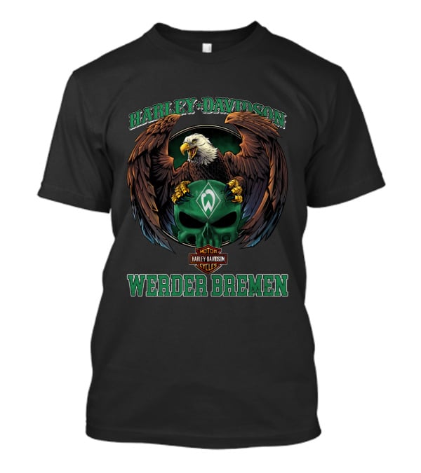 Harley Davidson Motorcycles Werder Bremen Eagle T-Shirt