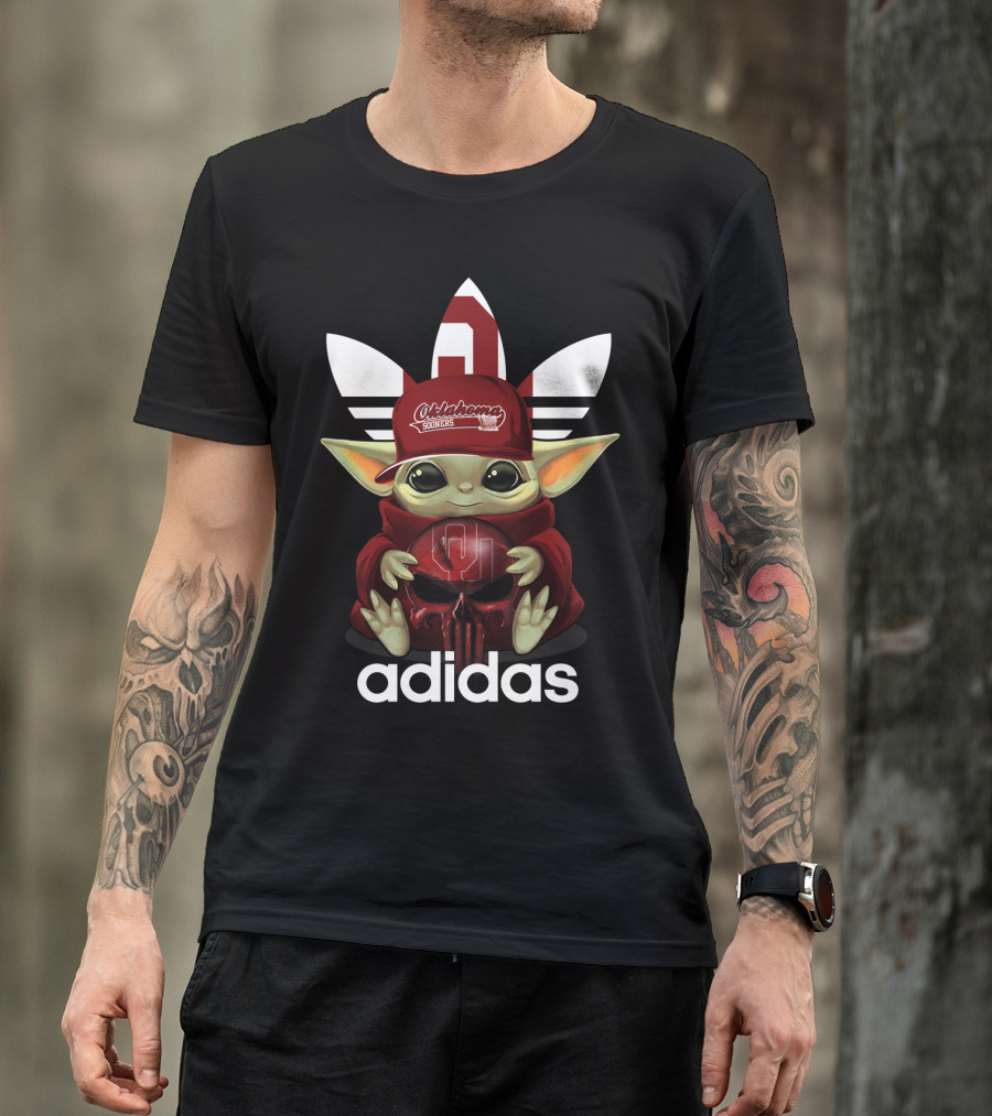 Oklahoma Sooners Baby Yoda Cap T-Shirt