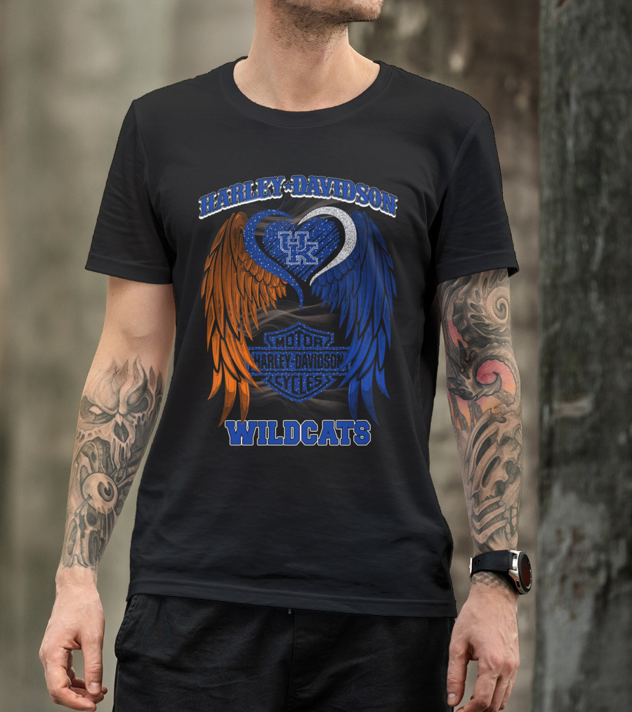 Harley Davidson Kentucky Wildcats Motor Cycles T-Shirt