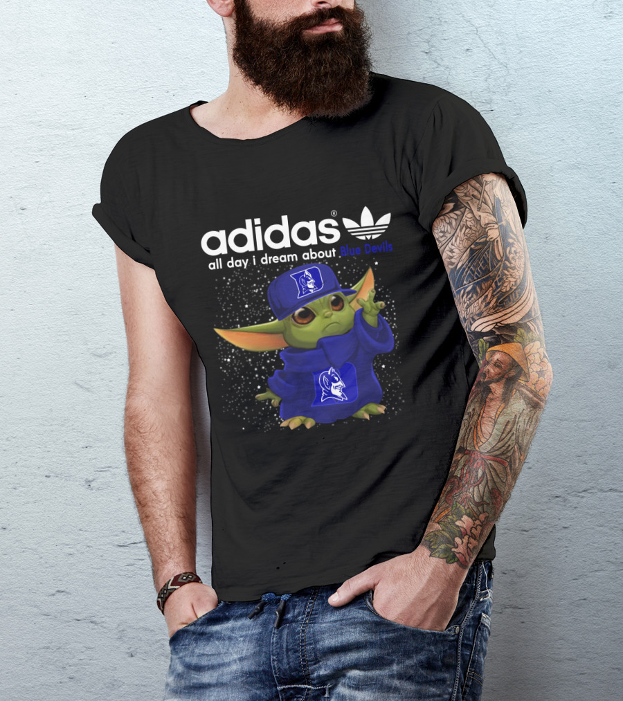 All Day I Dream About Blue Devils Yoda T-Shirt