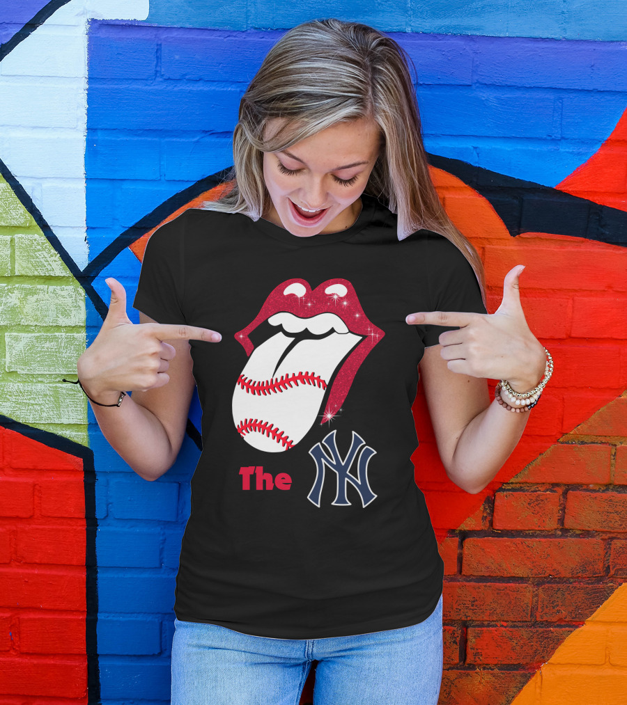The Yankees Baseball Rolling Tongue T-Shirt