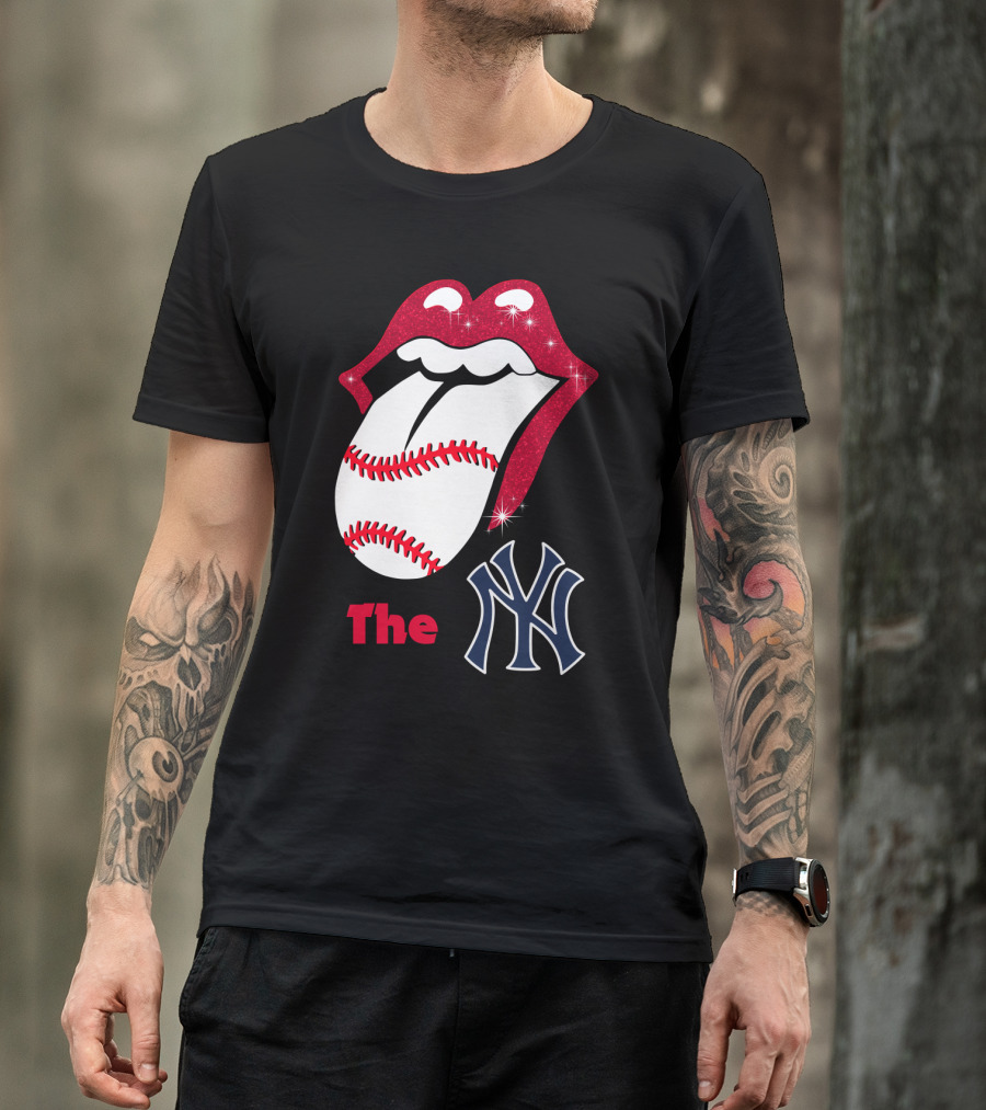 The Yankees Baseball Rolling Tongue T-Shirt