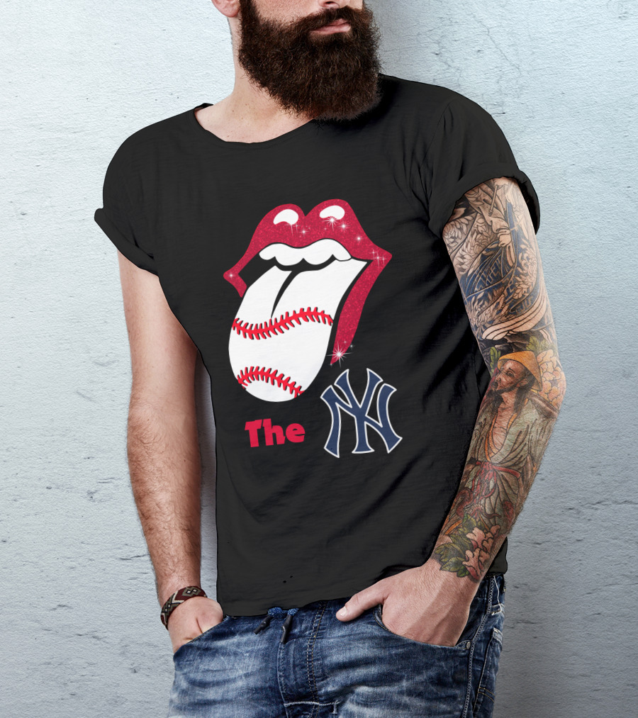 The Yankees Baseball Rolling Tongue T-Shirt