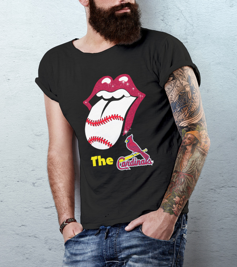 The Cardinals Baseball Tongue Lips T-Shirt