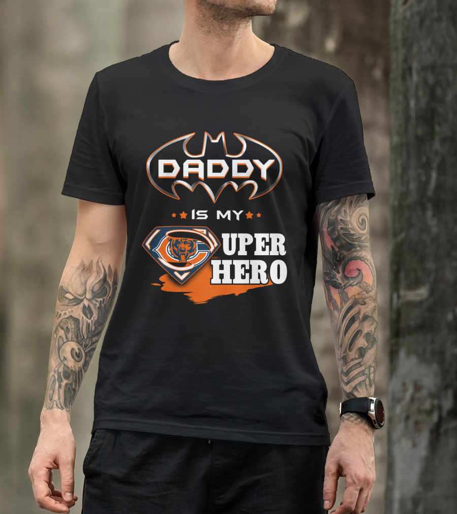 Daddy Is My Super Hero Bears Logo Batman T-Shirt